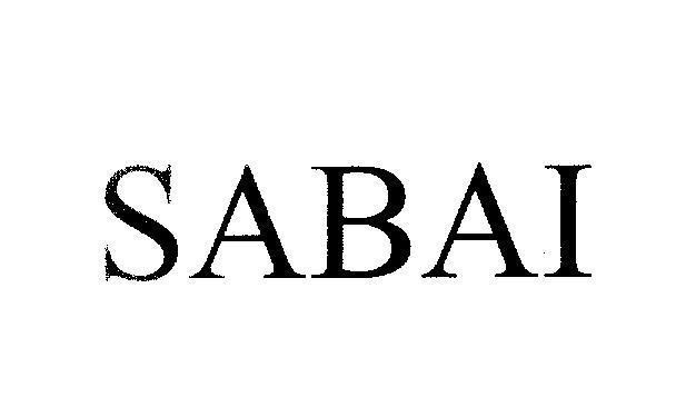 Mẫu nhãn hiệu SABAI