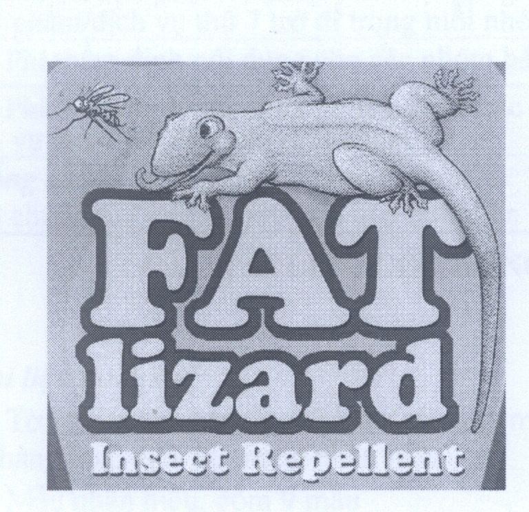 Mẫu nhãn hiệu FAT lizard Insect Repellent