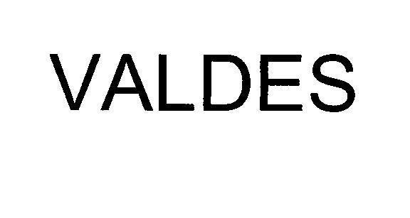 Mẫu nhãn hiệu VALDES