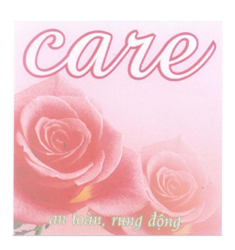 Mẫu nhãn hiệu care an toàn, rung động