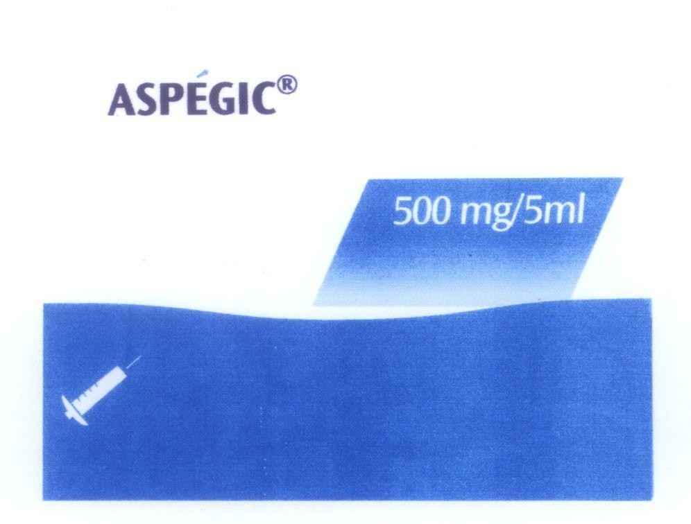 Mẫu nhãn hiệu ASPEGIC 500 mg/5ml