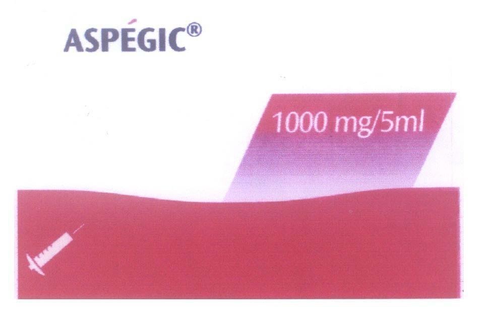 Mẫu nhãn hiệu ASPEGIC 1000 mg/5ml