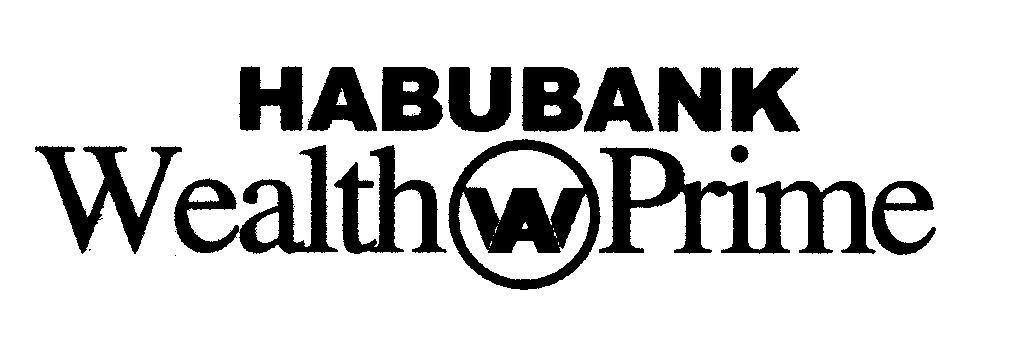 Mẫu nhãn hiệu HABUBANK Wealth W A Prime