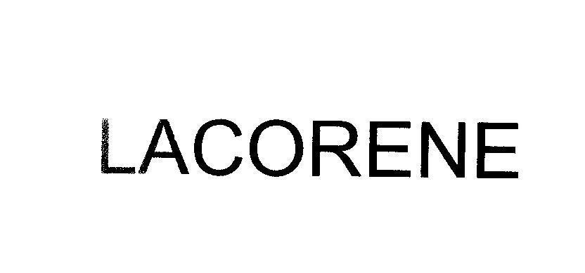 Mẫu nhãn hiệu LACORENE