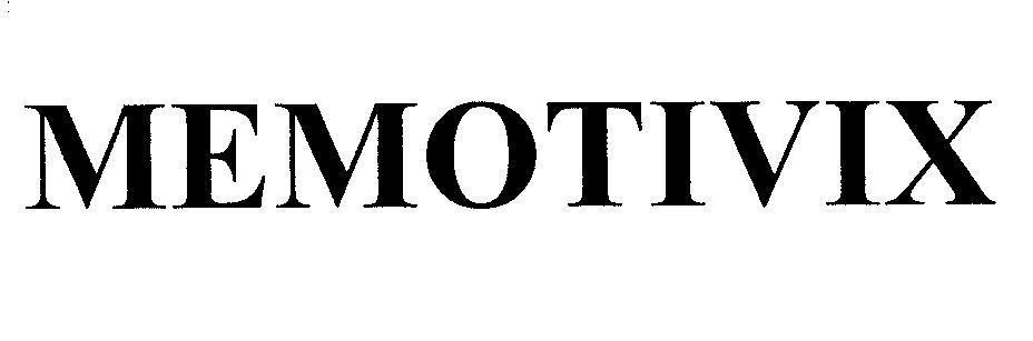Mẫu nhãn hiệu MEMOTIVIX