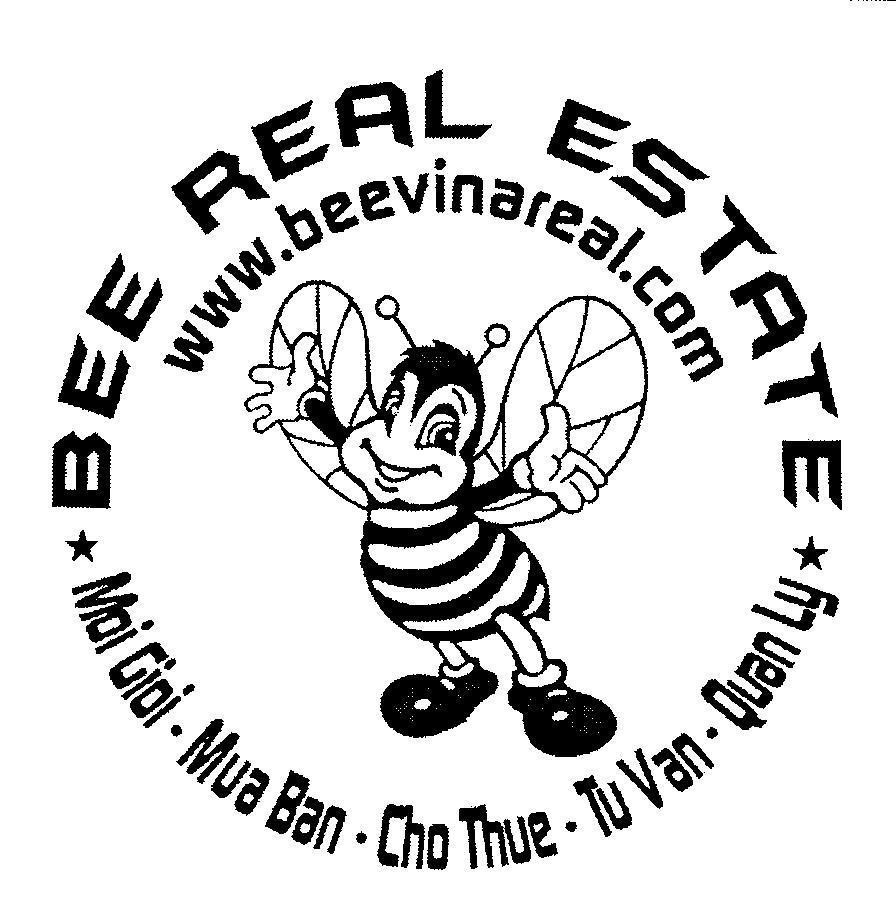 Mẫu nhãn hiệu BEE REAL ESTATE www.beevinareal.com Moi Gioi - Mua Ban - Cho Thue - Tu Van - Quan Ly