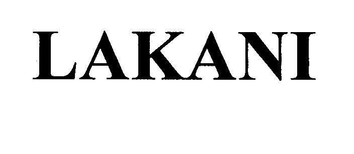 Mẫu nhãn hiệu LAKANI