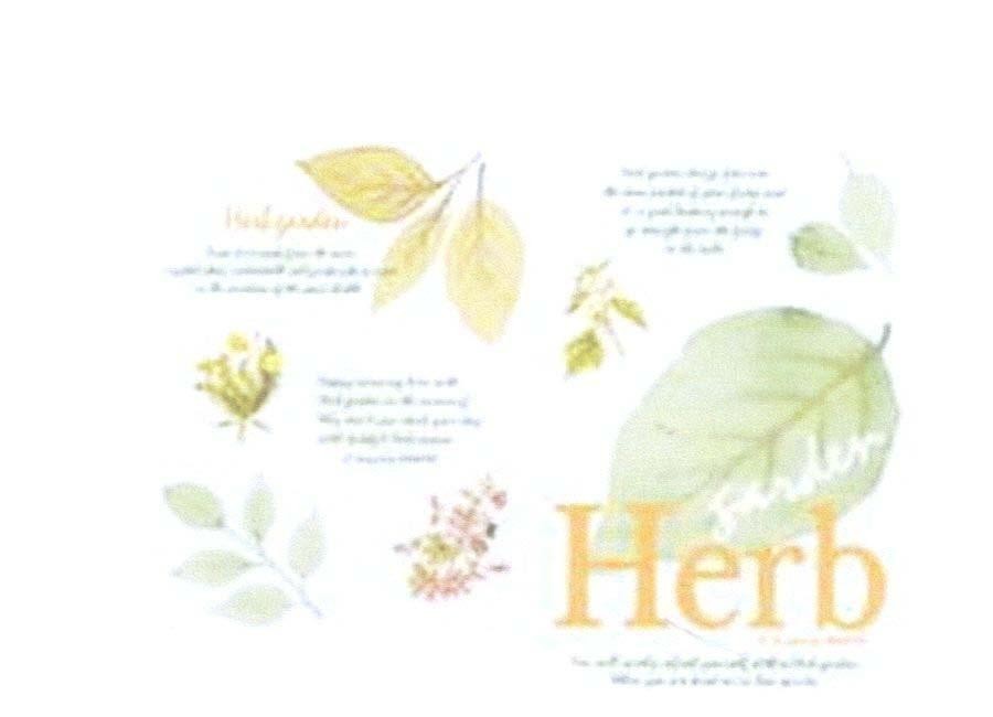 Mẫu nhãn hiệu Herb garden