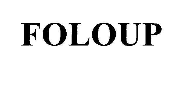 Mẫu nhãn hiệu FOLOUP