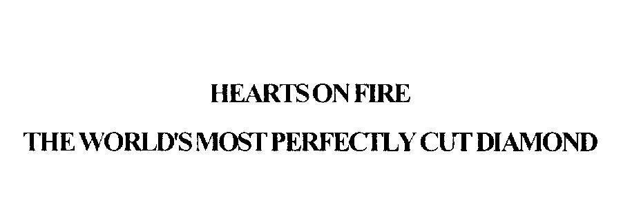 Mẫu nhãn hiệu HEARTS ON FIRE THE WORLD'S MOST PERFECTLY CUT DIAMOND