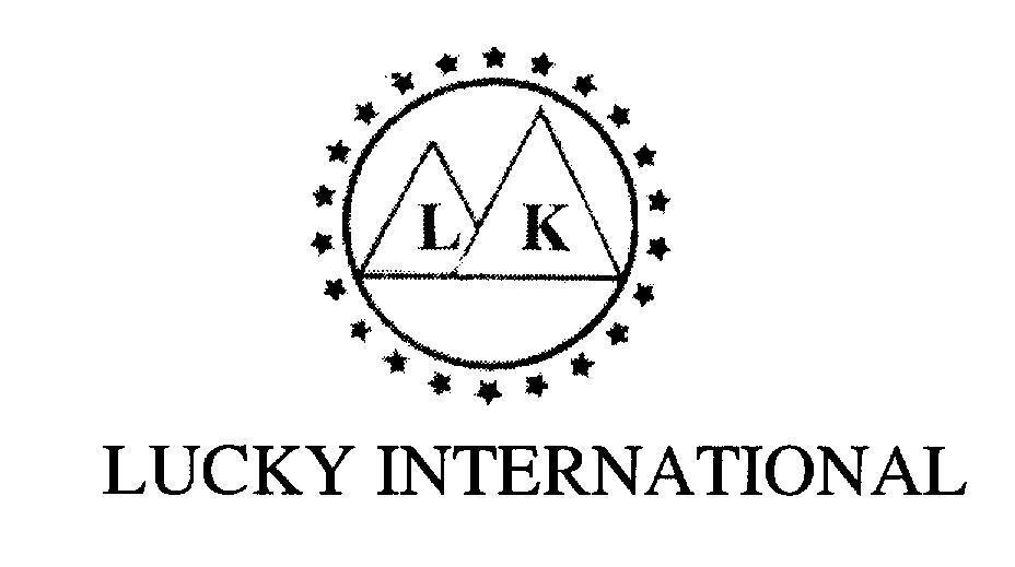 Mẫu nhãn hiệu L K LUCKY INTERNATIONAL