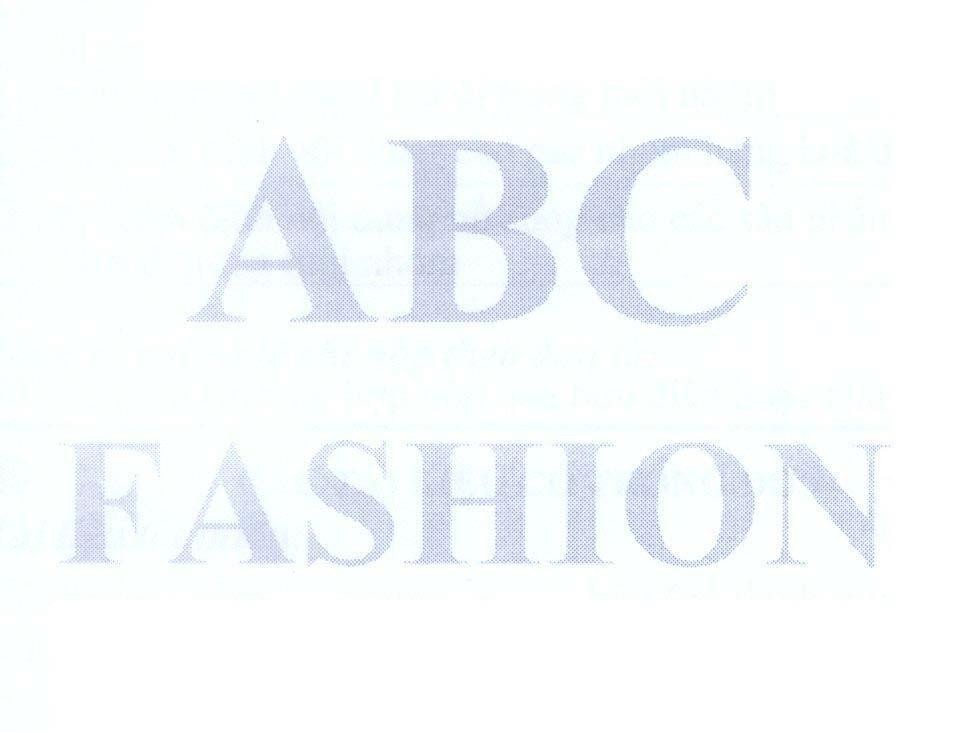 Mẫu nhãn hiệu ABC FASHION