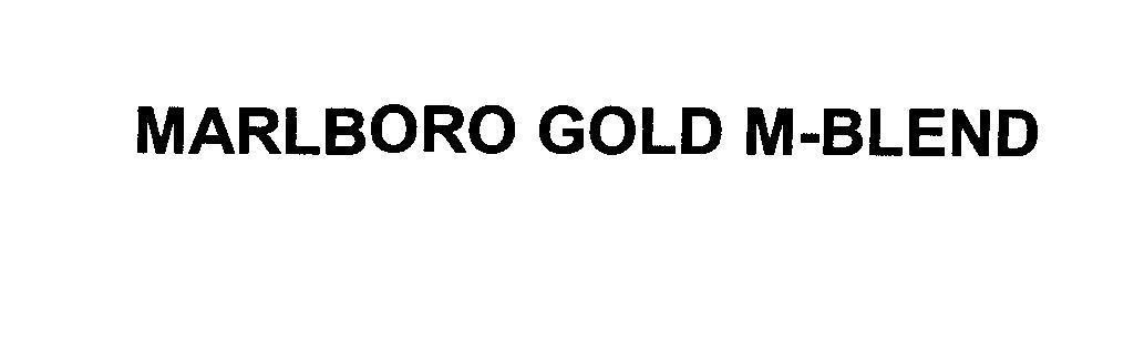 Mẫu nhãn hiệu MARLBORO GOLD M - BLEND
