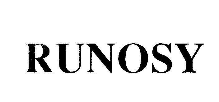 Mẫu nhãn hiệu RUNOSY