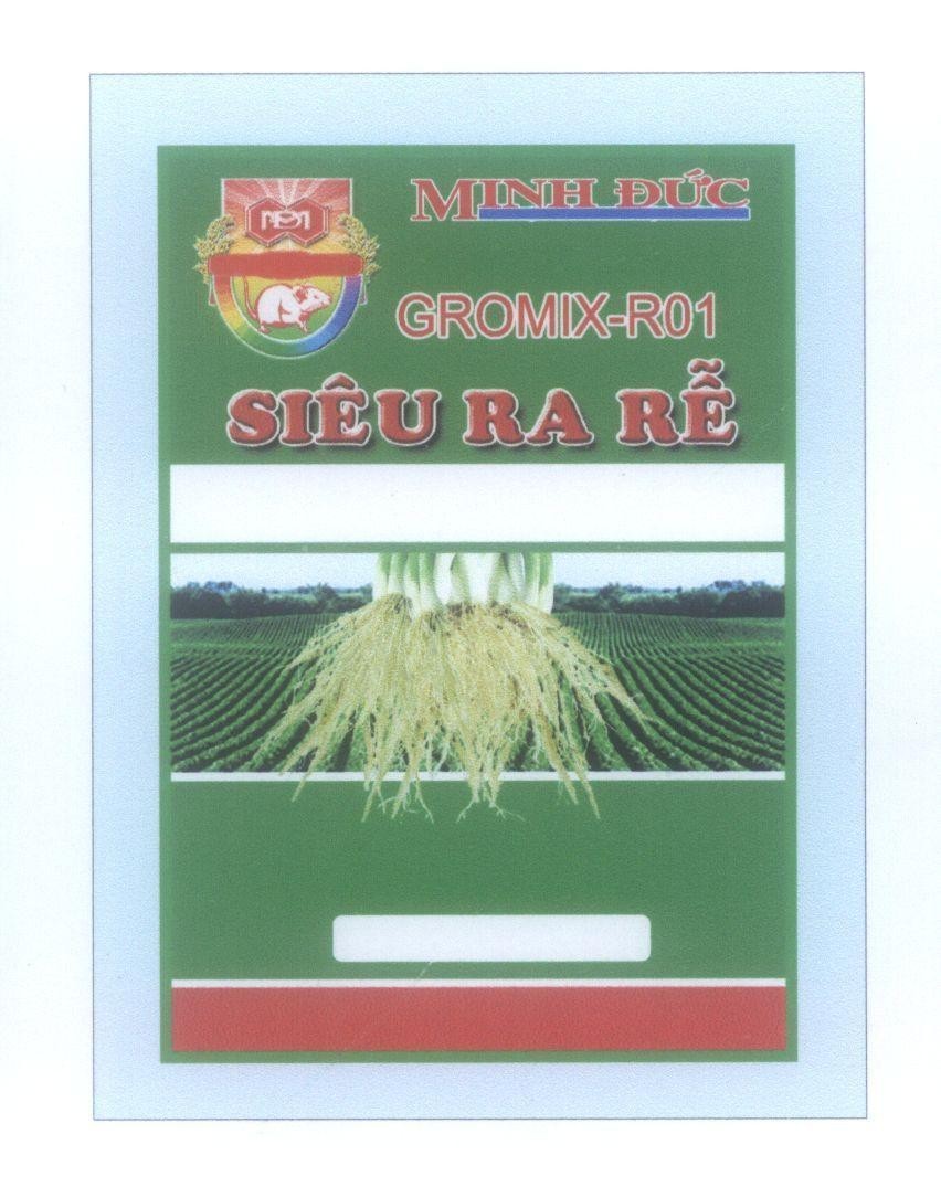 Mẫu nhãn hiệu Minh Đức MĐ M Đ GROMIX-R01 Siêu Ra Rễ