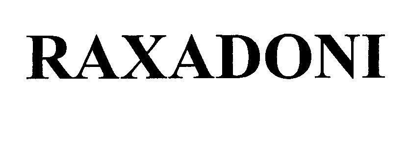 Mẫu nhãn hiệu RAXADONI