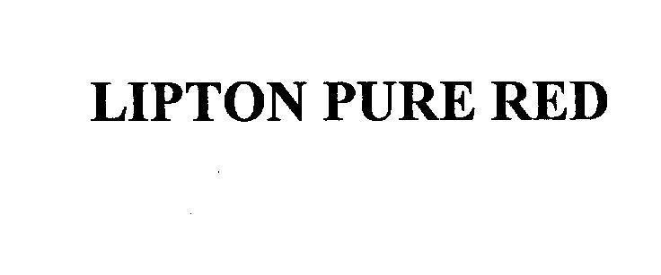 Mẫu nhãn hiệu LIPTON PURE RED