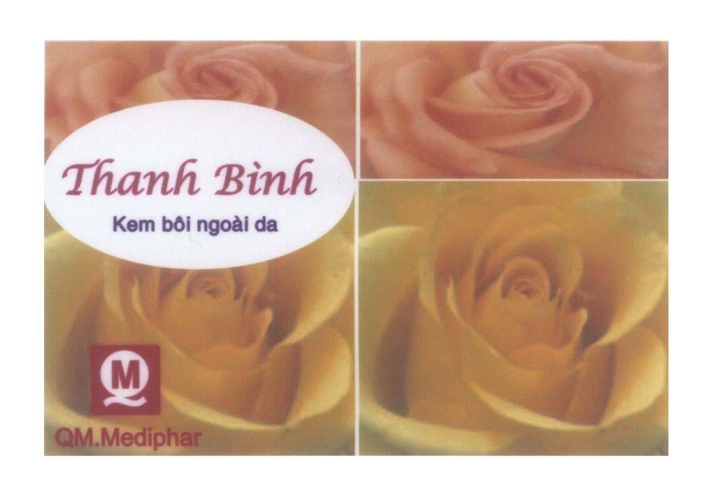 Mẫu nhãn hiệu Thanh Bình Kem bôi ngoài da QM QM.Mediphar