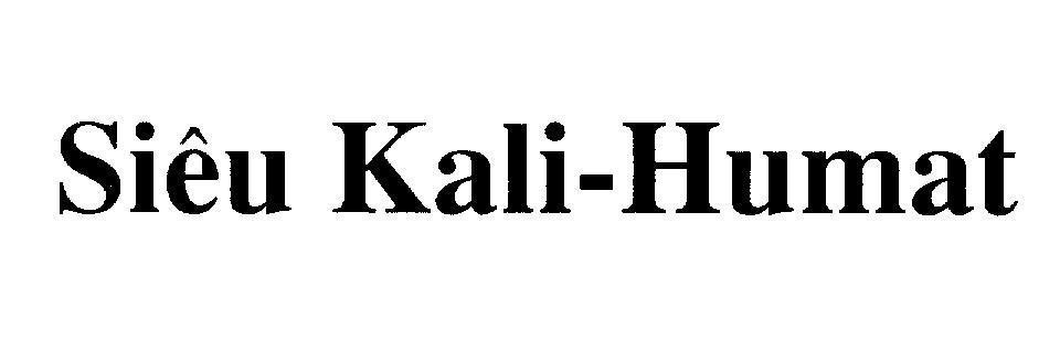 Mẫu nhãn hiệu Siêu Kali-Humat
