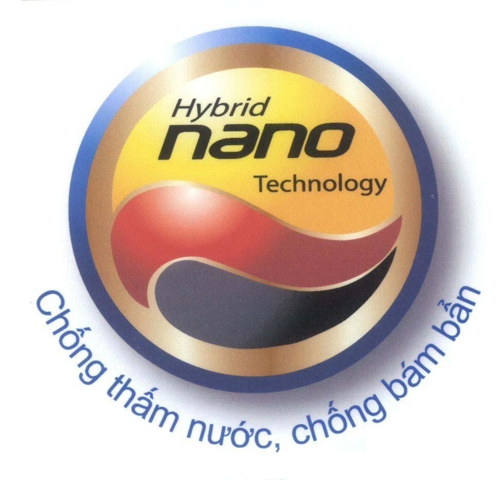 Mẫu nhãn hiệu Hybrid Nano Technology Chống thấm nước, chống bám bẩn