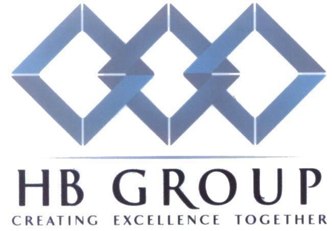 Mẫu nhãn hiệu HB GROUP CREATING EXCELLENCE TOGETHER