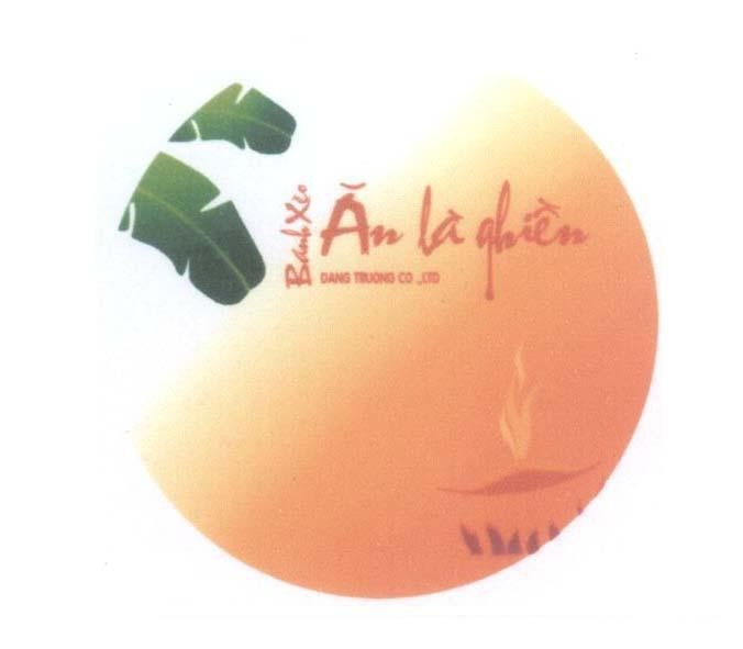 Mẫu nhãn hiệu Bánh Xèo Ăn là ghiền DANGTRUONG CO., LTD