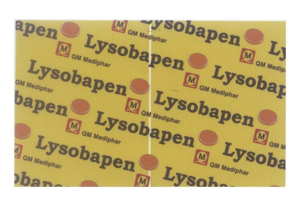 Mẫu nhãn hiệu Lysobapen QM QM.Mediphar