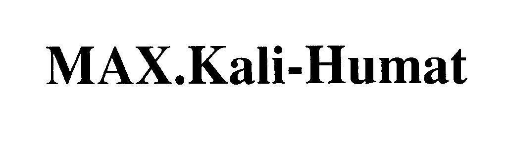 Mẫu nhãn hiệu MAX.Kali-Humat