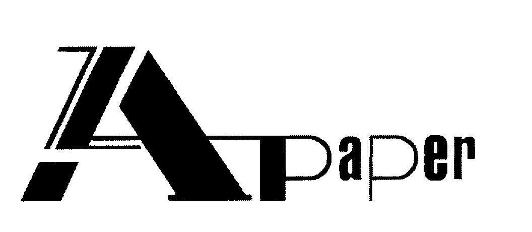 Mẫu nhãn hiệu A Z paper Apaper