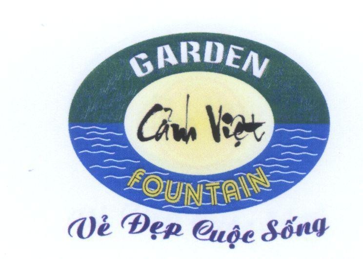 Mẫu nhãn hiệu Cảnh Việt GARDEN FOUNTAIN Vẻ Đẹp Cuộc Sống