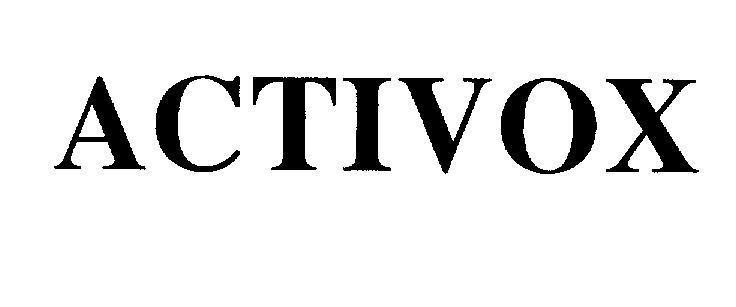 Mẫu nhãn hiệu ACTIVOX