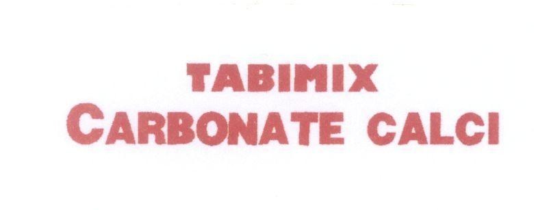 Mẫu nhãn hiệu TABIMIX CARBONATE CALCI