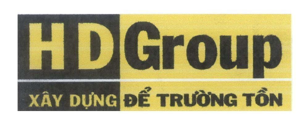 Mẫu nhãn hiệu HD Group Xây Dựng Để Trường Tồn