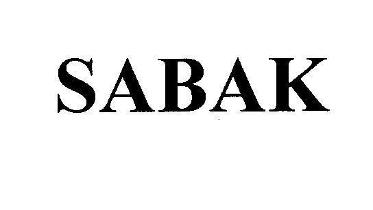Mẫu nhãn hiệu SABAK