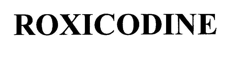 Mẫu nhãn hiệu ROXICODINE