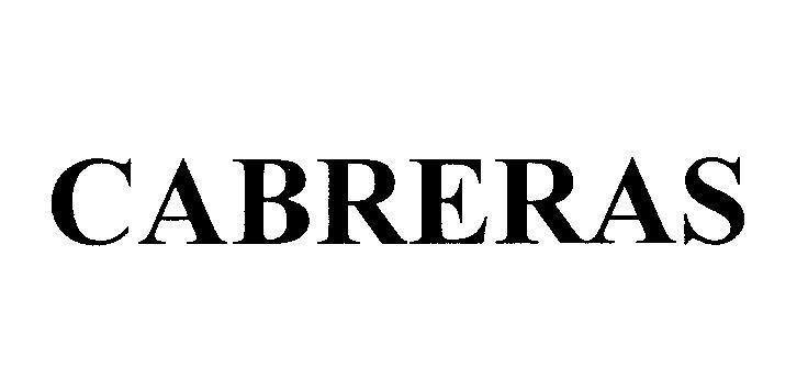 Mẫu nhãn hiệu CABRERAS