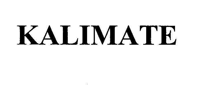 Mẫu nhãn hiệu KALIMATE