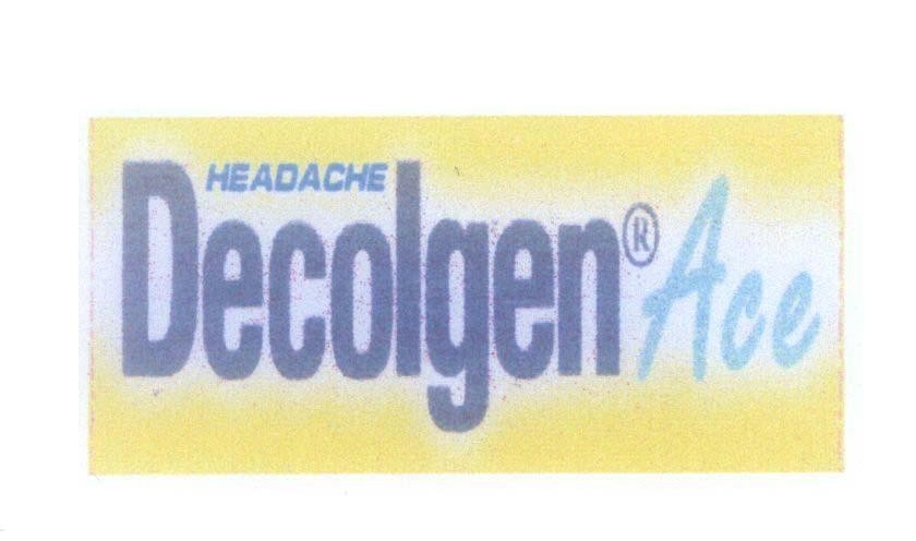Mẫu nhãn hiệu Decolgen Ace HEADACHE