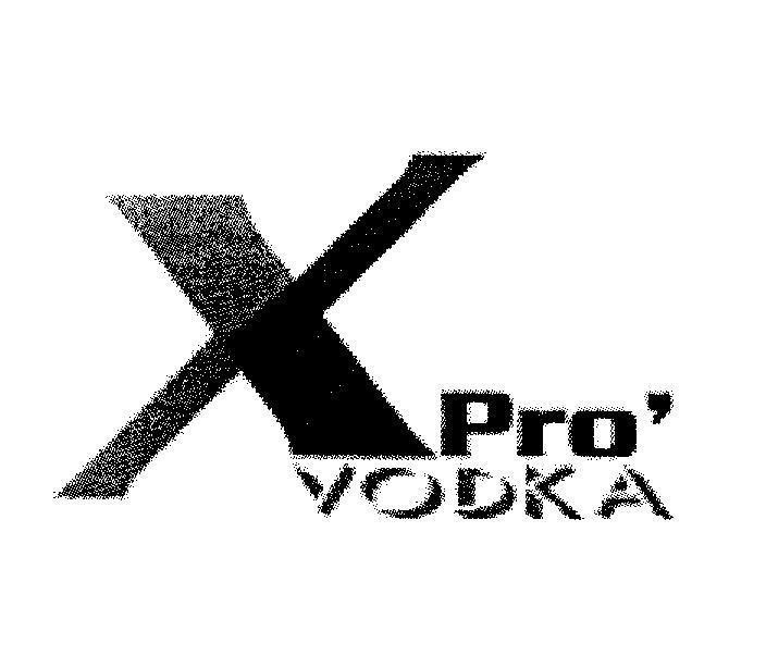 Mẫu nhãn hiệu X Pro' Xpro VODKA