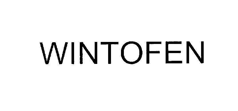 Mẫu nhãn hiệu WINTOFEN