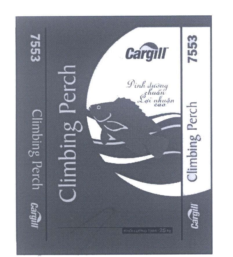 Mẫu nhãn hiệu Cargill Climbing Perch 7553 Dinh dưỡng chuẩn lợi nhuận cao