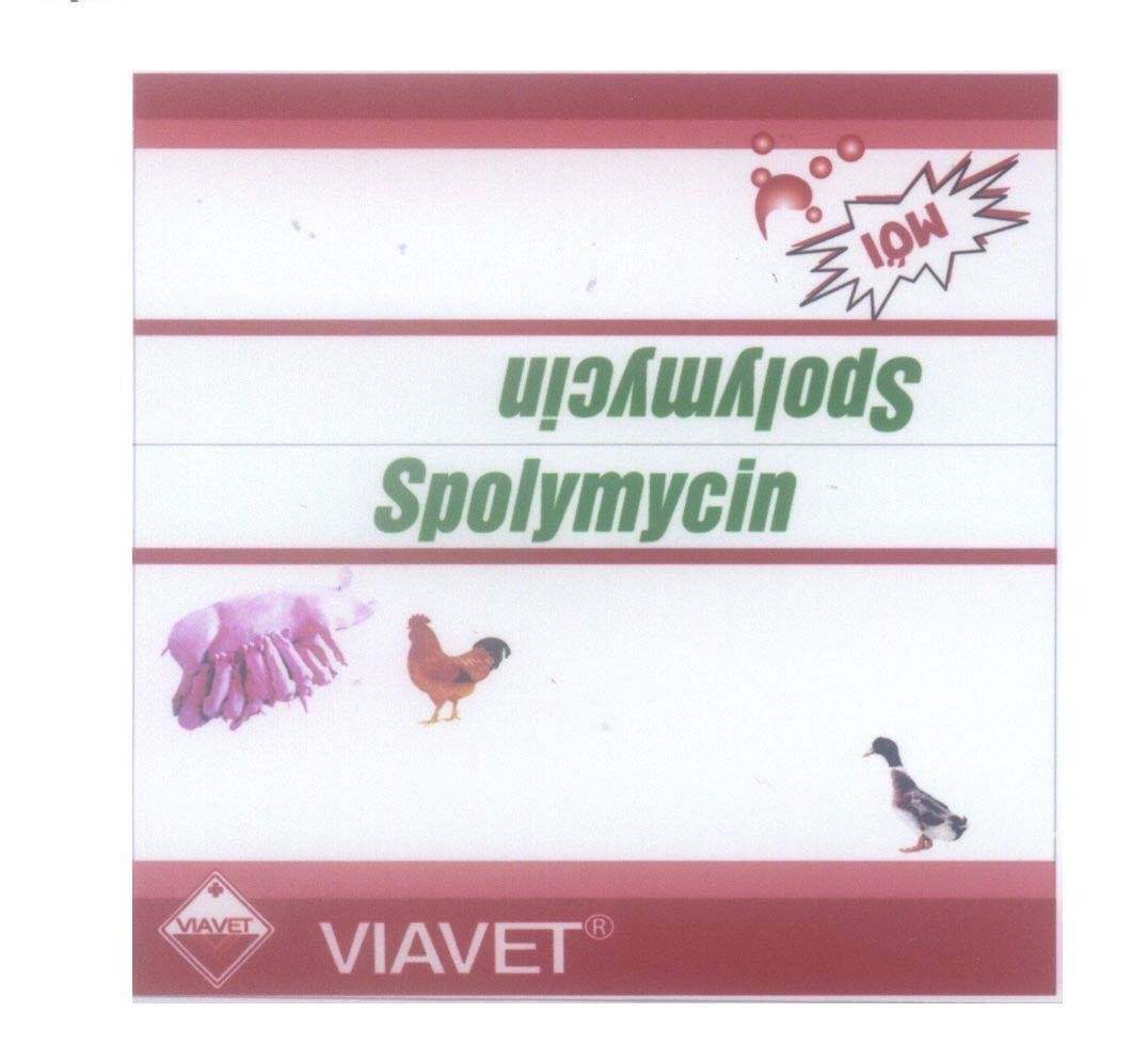 Mẫu nhãn hiệu VIAVET Spolymycin mới
