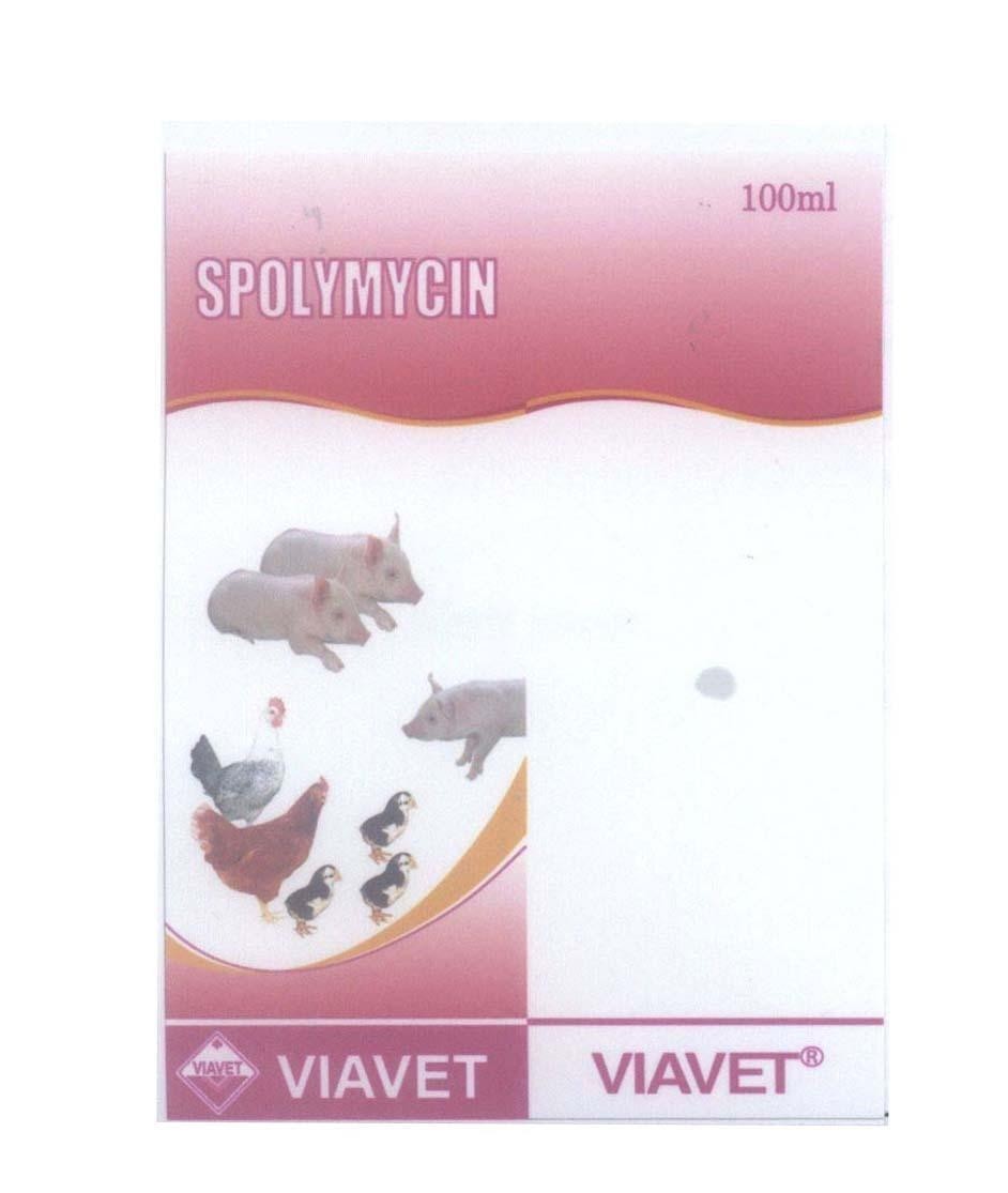 Mẫu nhãn hiệu VIAVET SPOLYMYCIN 100ml