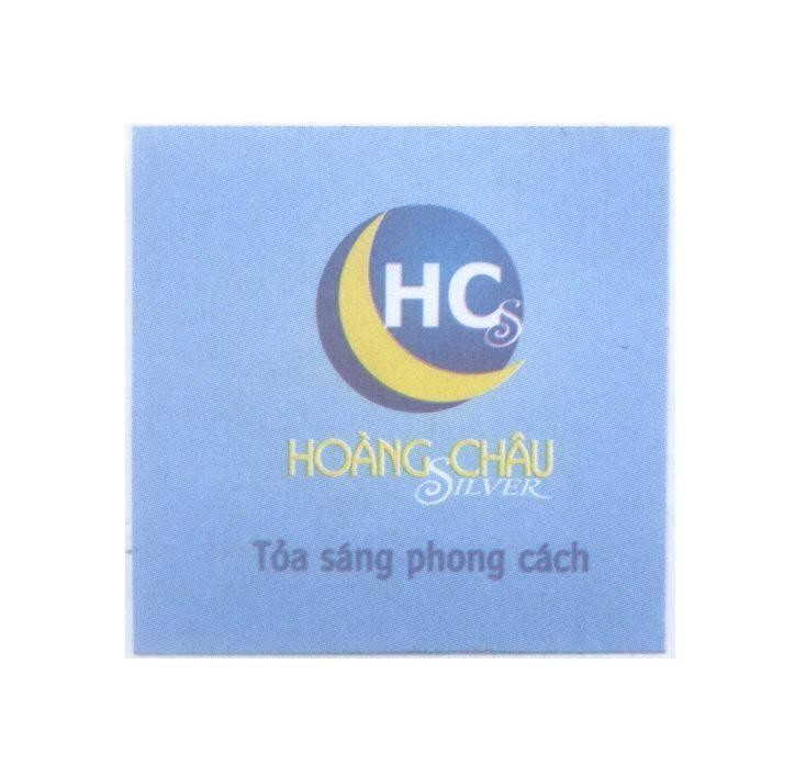Mẫu nhãn hiệu Hoàng Châu HCS HC S SILVER Tỏa sáng phong cách