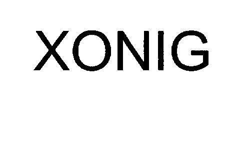 Mẫu nhãn hiệu XONIG