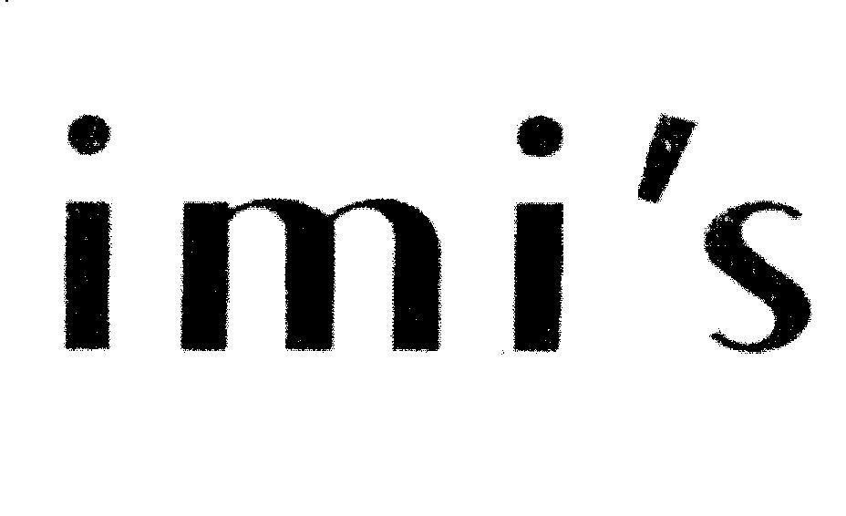 Mẫu nhãn hiệu imi's