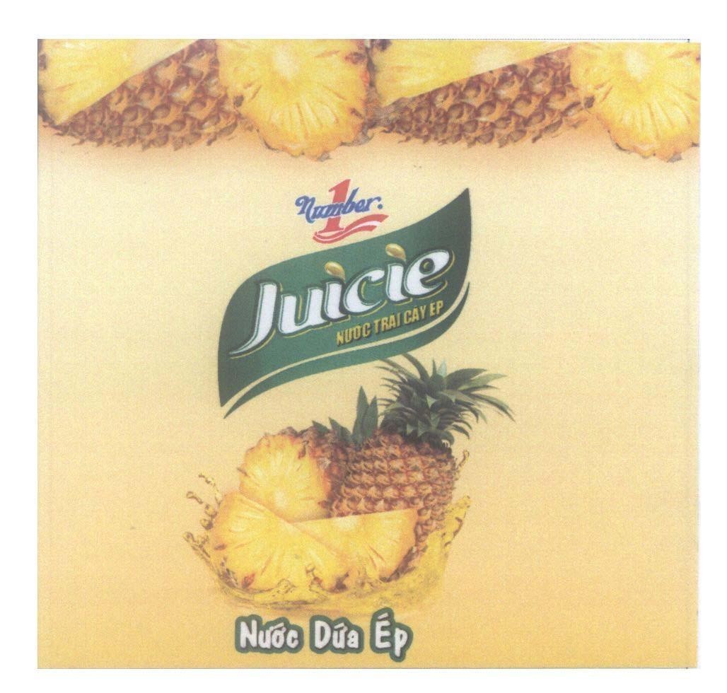 Mẫu nhãn hiệu Juicie Number 1 Nước Trái cây ép Nước Dừa ép