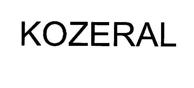 Mẫu nhãn hiệu KOZERAL