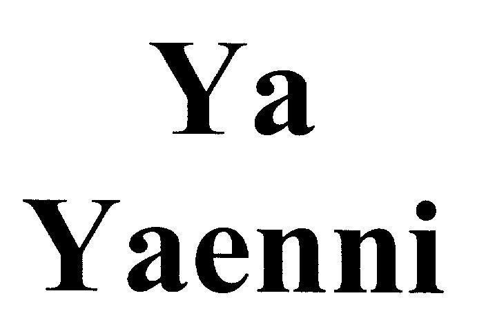 Mẫu nhãn hiệu Ya Yaenni