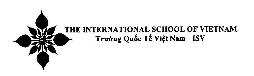 Mẫu nhãn hiệu THE INTERNATIONAL SCHOOL OF VIETNAM Trường Quốc Tế Việt Nam - ISV